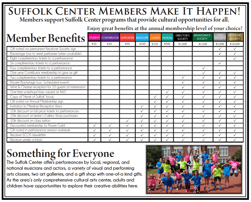 Membership Suffolk Center for Cultural Arts